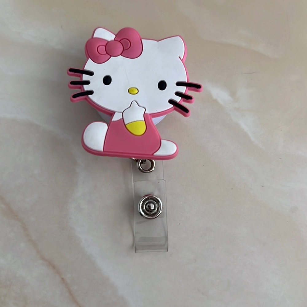 Hello Kitty Retractable ID Badge Reel